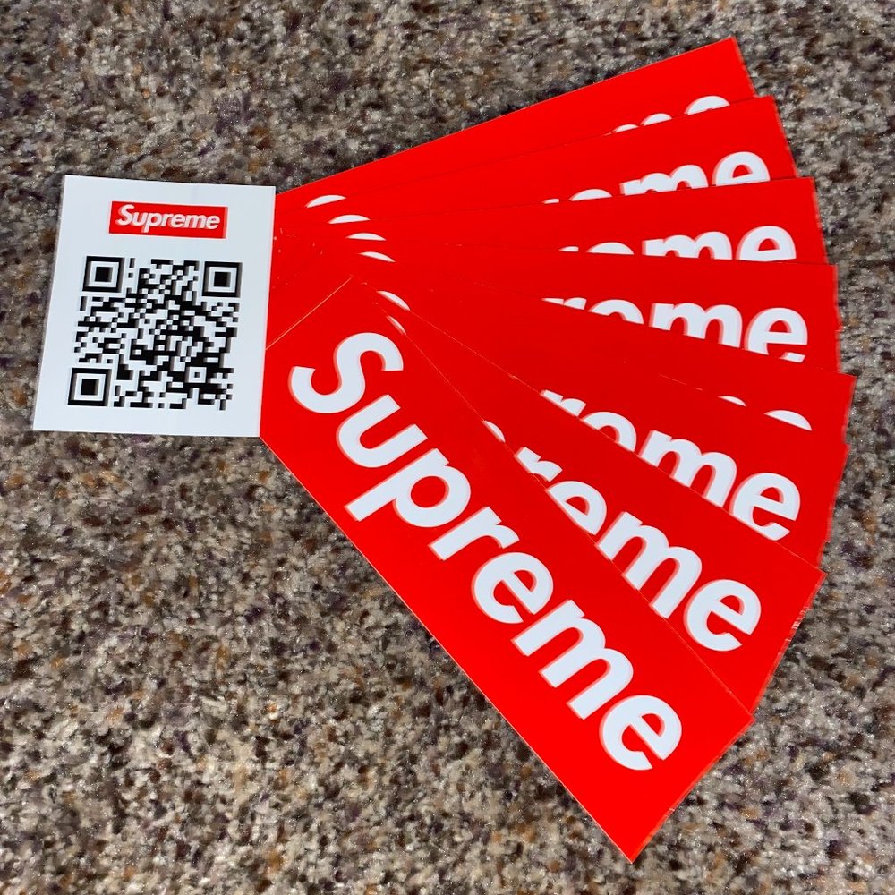 Supreme Sticker in Red